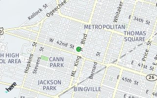 Map of 512 W 42nd St, Savannah, GA 31415, USA