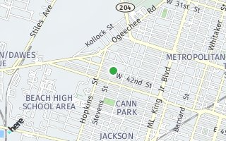 Map of 943 W 41st Street, Savannah, GA 31415, USA