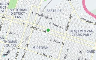 Map of 723 E. Henry Street Upper, Savannah, GA 31401, USA