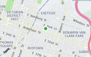 Map of 763 E Duffy St A, Savannah, GA 31401, USA