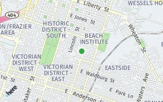 Map of 410 East Hall Street, Savannah, GA 31401, USA