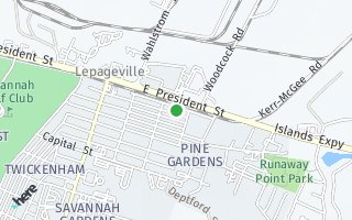 Map of 2211 Beech Street, Savannah, GA 31404, USA