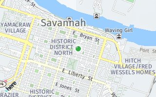 Map of 117 Lincoln Street 6A, Savannah, GA 31401, USA