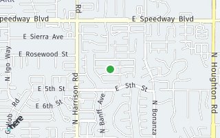 Map of 9656  E Barrudean Hills Street, Tucson, AZ 85748, USA