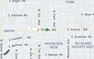 Map of 3601  N Tyndall Avenue, Tucson, AZ 85719, USA