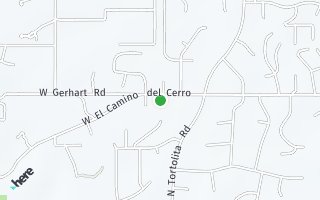 Map of 5391 W El Camino Del Cerro, Tucson, AZ 85745, USA