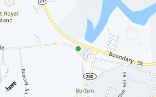 Map of 3658 TRASK PKWY, BEAUFORT, SC 29906, USA
