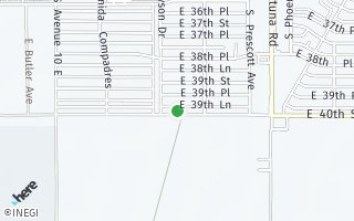 Map of 10551 E. 39th Lane, Yuma, AZ 85365, USA
