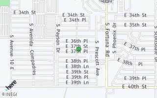 Map of 10665 E. 37TH STREET, YUMA, AZ 85365, USA