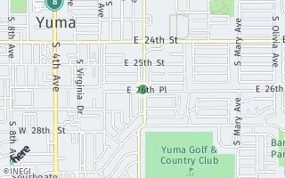 Map of 490 E. 26th Place, Yuma, AZ AZ, USA