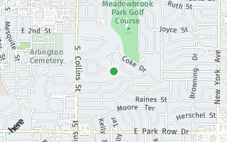 Map of 723 McKay St., Arlington, TX 76010, USA