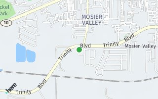 Map of 10907 Rippling Brook Way, Euless, TX 76040, USA