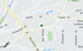 Map of 2671 Peavy Road, Dallas, TX 75228, USA