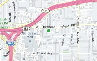 Map of 1222 Woodland Park Dr, Hurst, TX 76053, USA
