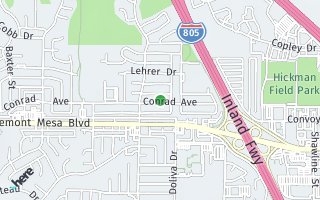 Map of 5316 Conrad Ave, San Diego, CA 92117, USA