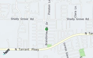 Map of 8505 Brandonwood Drive, North Richland Hills, TX 76182, USA