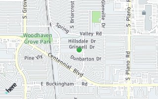 Map of 910 Grinnell Drive, Richardson, TX 75081, USA