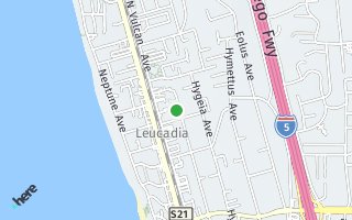 Map of 1338 Hermes Avenue, Encinitas, CA 92024, USA