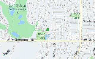 Map of 306 Twin Creeks Drive, Allen, TX 75013, USA