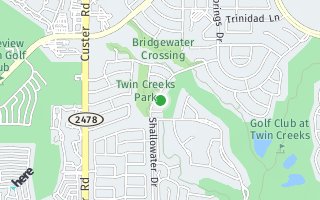 Map of 804 Shallowater Drive, Allen, TX 75013, USA
