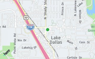 Map of 102 E Hundley Drive, Lake Dallas, TX 75065, USA