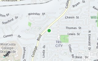 Map of 4052 Thomas St, Oceanside, CA 92056, USA