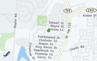 Map of 8808 Holliday Lane, Aubrey, TX 76227, USA