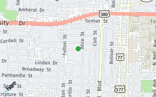 Map of 812 Crescent, Denton, TX 76201, USA