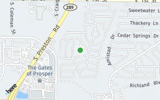 Map of 741 Hunters Place, Prosper, TX 75078, USA