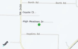 Map of 6201 High Meadows Dr., Krum, TX 76249, USA