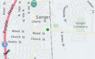 Map of 101 West Willow, Sanger, TX 76266, USA