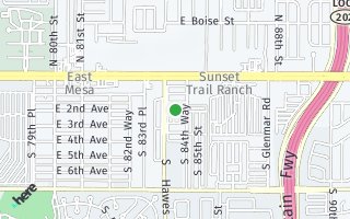 Map of 8421 E Main 17, Mesa, AZ 85207, USA