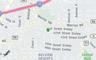 Map of 4116 Avenue L, Birmingham, AL 35208, USA