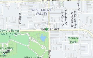 Map of 10957 Edinger Avenue, Fountain Valley, CA 92708, USA