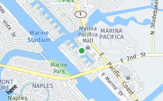 Map of Marina Pacifica, Long Beach, CA 90803, USA