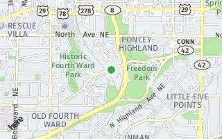 Map of 821  Ralph McGill Blvd 3222, Atlanta, GA 30306, USA