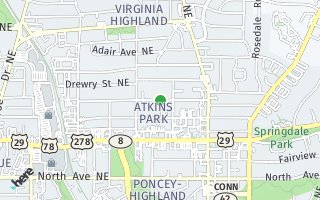 Map of 946  Greenwood Avenue, Atlanta, GA 30306, USA