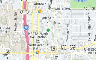 Map of Peachtree Stree 8427, Atlanta, GA 30308, USA