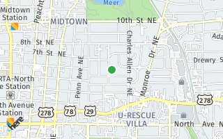 Map of 819  Durant Place, NE #2, Atlanta, GA 30308, USA