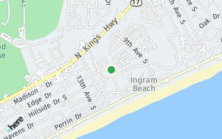 Map of 606 B S. 10th Ave, North Myrtle Beach, SC 29582, USA
