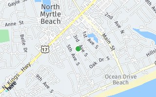 Map of 607 B 3rd Ave S., North Myrtle Beach, SC 29582, USA