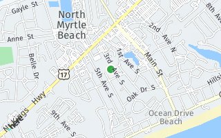 Map of 613A 3rd Ave S., North Myrtle Beach, SC 29582, USA