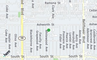 Map of 6123 Sunfield Ave, Lakewood, CA 90712, USA