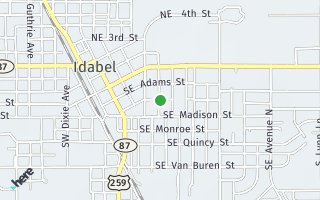 Map of 404 Jefferson, Idabel, OK 74745, USA