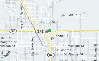 Map of 501 Veterans Drive, Idabel, OK 74745, USA