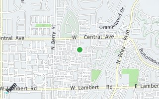 Map of 404 Broadway Drive, Brea, CA 92821, USA