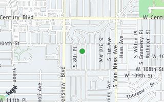 Map of 10502 7th Ave, Inglewood, CA 90303, USA