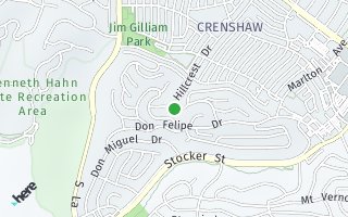 Map of 4434 Don Diablo Drive, Baldwin Hills, CA 90008, USA
