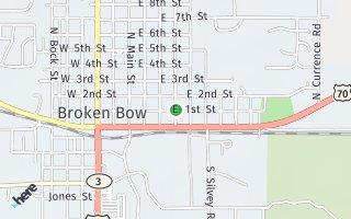 Map of 111 Allen Street, Broken Bow, OK 74728, USA