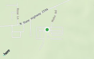 Map of 447 Mako Road, Hochatown, OK 74728, USA
